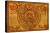 Maya Calendar On Ancient Parchment-frenta-Stretched Canvas