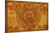 Maya Calendar On Ancient Parchment-frenta-Stretched Canvas