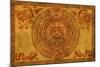 Maya Calendar On Ancient Parchment-frenta-Mounted Art Print