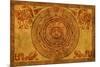 Maya Calendar On Ancient Parchment-frenta-Mounted Art Print