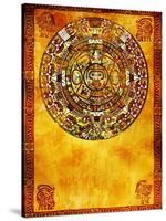 Maya Calendar On Ancient Wall-frenta-Stretched Canvas