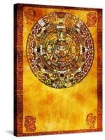 Maya Calendar On Ancient Wall-frenta-Stretched Canvas