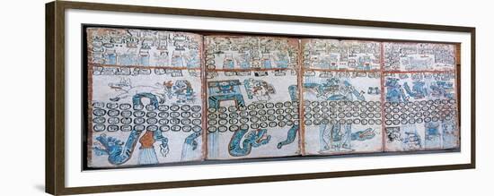 Maya Codices. the Madrid Codex (Codex Tro-Cortesianus) . Postclassic Period. Museo De Ame?Rica in…-null-Framed Giclee Print