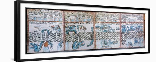 Maya Codices. the Madrid Codex (Codex Tro-Cortesianus) . Postclassic Period. Museo De Ame?Rica in…-null-Framed Giclee Print