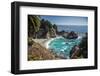 Maya Falls and Ocean, Julia Pfeiffer Burns SP, Big Sur, California-Sheila Haddad-Framed Photographic Print