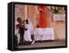 Maya Girls Receive First Communion, Telchaquillo, Mexico-Kenneth Garrett-Framed Stretched Canvas