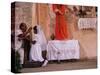 Maya Girls Receive First Communion, Telchaquillo, Mexico-Kenneth Garrett-Stretched Canvas