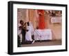 Maya Girls Receive First Communion, Telchaquillo, Mexico-Kenneth Garrett-Framed Photographic Print