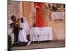 Maya Girls Receive First Communion, Telchaquillo, Mexico-Kenneth Garrett-Mounted Photographic Print