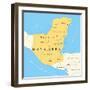 Maya High Culture Area Map-Peter Hermes Furian-Framed Art Print