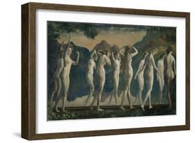 Maya, Mirror of Illusions, C.1910-Arthur Bowen Davies-Framed Giclee Print