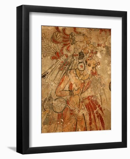 Maya Mural, San Bartolo, Guatemala-Kenneth Garrett-Framed Premium Photographic Print