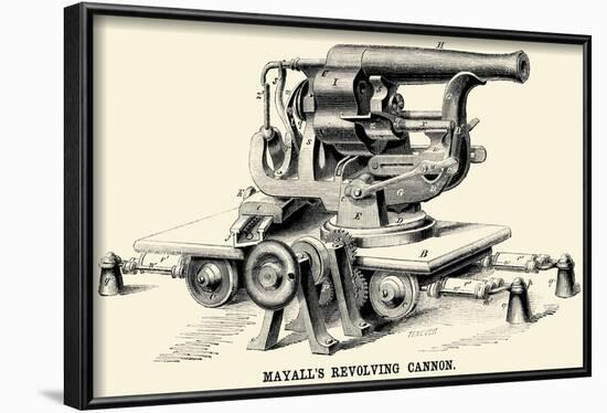 Mayall's Revolving Cannon-null-Framed Art Print