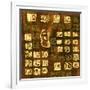 Mayan Abstract Textured Background-Dianka-Framed Art Print