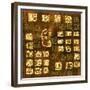 Mayan Abstract Textured Background-Dianka-Framed Premium Giclee Print