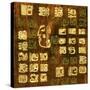 Mayan Abstract Textured Background-Dianka-Stretched Canvas