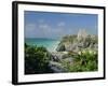 Mayan Archaeological Site, Tulum, Yucatan, Mexico, Central America-John Miller-Framed Photographic Print