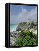 Mayan Archaeological Site, Tulum, Yucatan, Mexico, Central America-John Miller-Framed Stretched Canvas