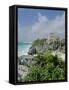 Mayan Archaeological Site, Tulum, Yucatan, Mexico, Central America-John Miller-Framed Stretched Canvas