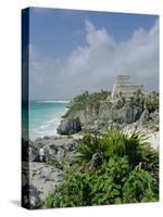 Mayan Archaeological Site, Tulum, Yucatan, Mexico, Central America-John Miller-Stretched Canvas