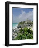 Mayan Archaeological Site, Tulum, Yucatan, Mexico, Central America-John Miller-Framed Premium Photographic Print