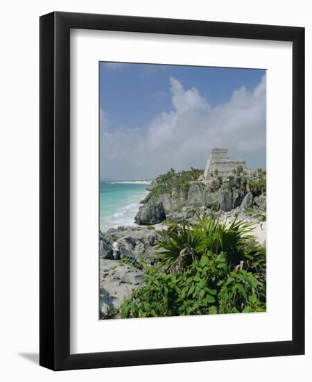 Mayan Archaeological Site, Tulum, Yucatan, Mexico, Central America-John Miller-Framed Premium Photographic Print