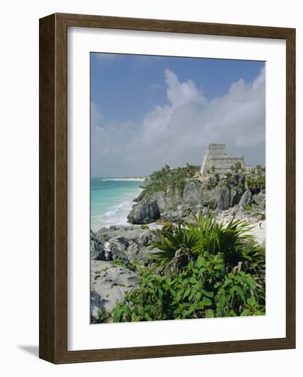 Mayan Archaeological Site, Tulum, Yucatan, Mexico, Central America-John Miller-Framed Photographic Print