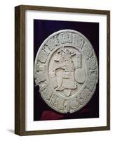 Mayan Ball Court Marker, from Chinkultic, Chiapas, c.590-Pre-Columbian-Framed Giclee Print
