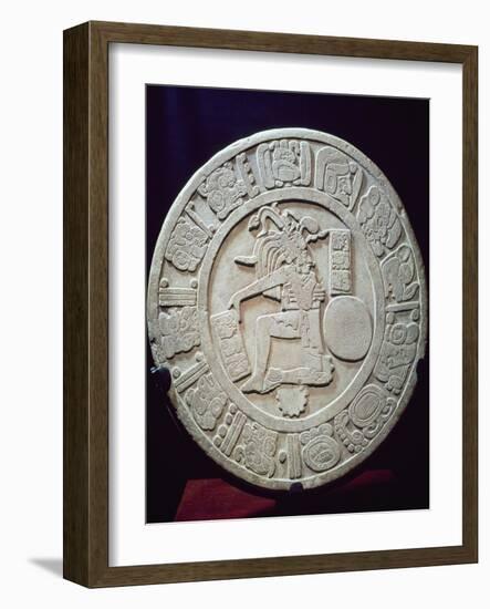 Mayan Ball Court Marker, from Chinkultic, Chiapas, c.590-Pre-Columbian-Framed Giclee Print