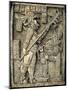 Mayan Bas-Relief of Lady Xoc, Kneeling Before Shield Jaguar, Yaxchilan-null-Mounted Giclee Print