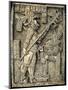 Mayan Bas-Relief of Lady Xoc, Kneeling Before Shield Jaguar, Yaxchilan-null-Mounted Giclee Print