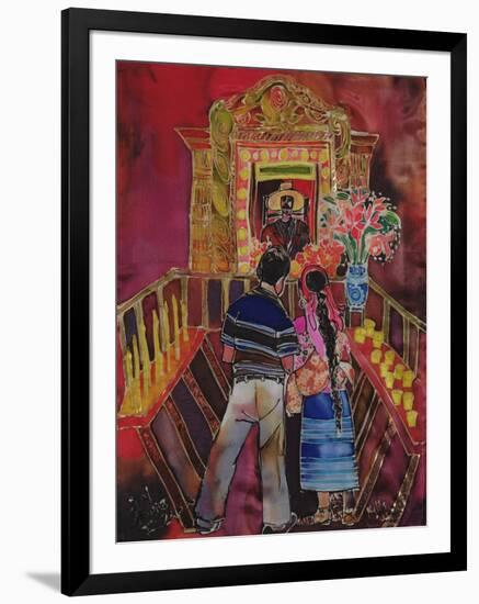 Mayan Couple with Maximon, 2006-Hilary Simon-Framed Giclee Print