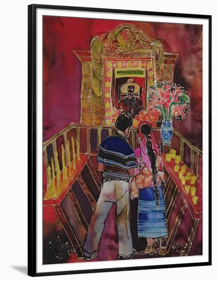 Mayan Couple with Maximon, 2006-Hilary Simon-Framed Premium Giclee Print