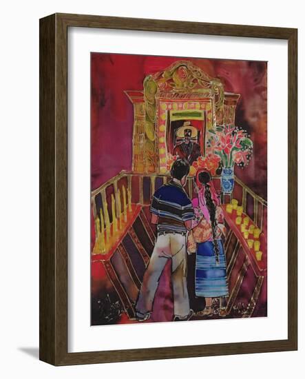 Mayan Couple with Maximon, 2006-Hilary Simon-Framed Giclee Print