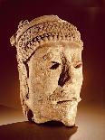 Mosaic Mask, from Palenque, Chiapas-Mayan-Giclee Print