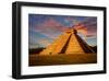 Mayan Kukulkan Temple Yucatan-null-Framed Art Print