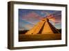 Mayan Kukulkan Temple Yucatan-null-Framed Art Print