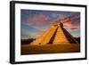 Mayan Kukulkan Temple Yucatan-null-Framed Art Print