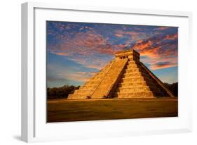 Mayan Kukulkan Temple Yucatan-null-Framed Art Print