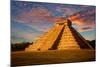 Mayan Kukulkan Temple Yucatan-null-Mounted Art Print