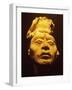 Mayan Plaster Mask, Palenque Ruins Museum, Chiapas, Mexico-Charles Crust-Framed Photographic Print