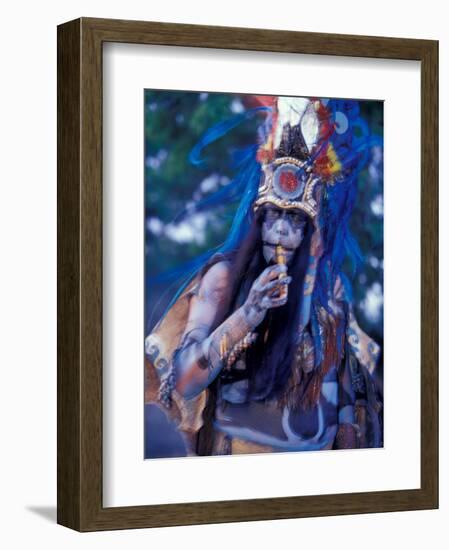 Mayan Rituals and Mystical Dances, Xcaret, Yucatan Peninsula, Mexico-Greg Johnston-Framed Photographic Print