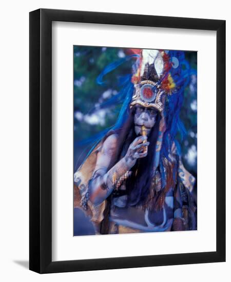 Mayan Rituals and Mystical Dances, Xcaret, Yucatan Peninsula, Mexico-Greg Johnston-Framed Photographic Print