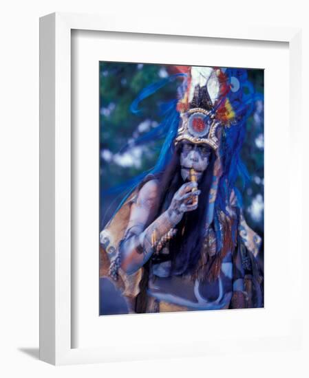 Mayan Rituals and Mystical Dances, Xcaret, Yucatan Peninsula, Mexico-Greg Johnston-Framed Photographic Print