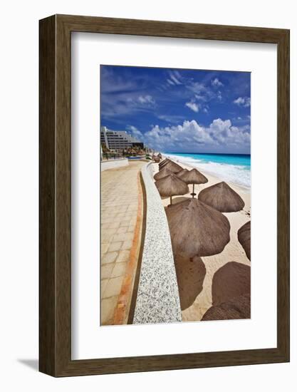 Mayan Riviera at Cancun Mexico-George Oze-Framed Photographic Print