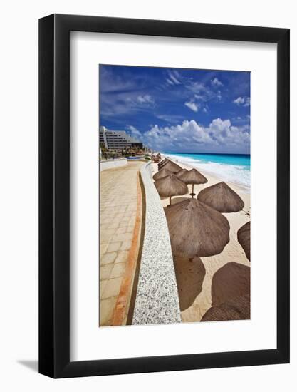 Mayan Riviera at Cancun Mexico-George Oze-Framed Photographic Print