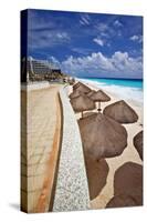 Mayan Riviera at Cancun Mexico-George Oze-Stretched Canvas