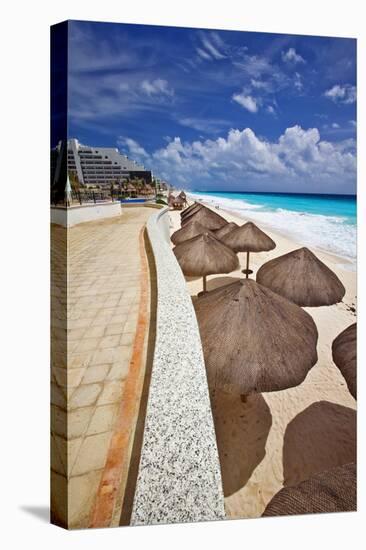 Mayan Riviera at Cancun Mexico-George Oze-Stretched Canvas