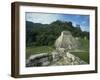 Mayan Ruins and Trees in Palenque, Mexico-Michael Brown-Framed Photographic Print