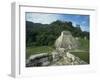 Mayan Ruins and Trees in Palenque, Mexico-Michael Brown-Framed Photographic Print